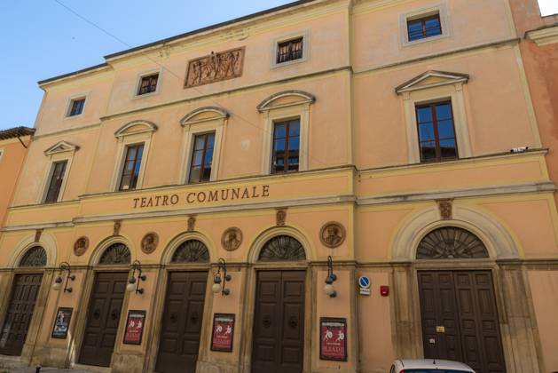 Todi,italy june 20 2020 : temple of san fortunate in todi large bell ...