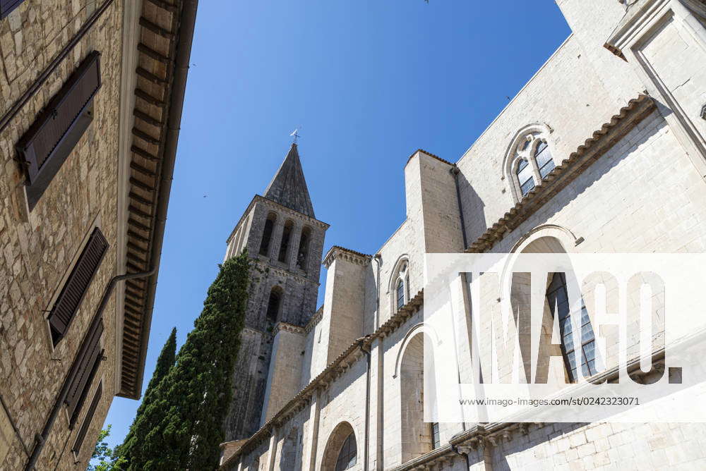 Todi,italy june 20 2020 : temple of san fortunate in todi large bell ...