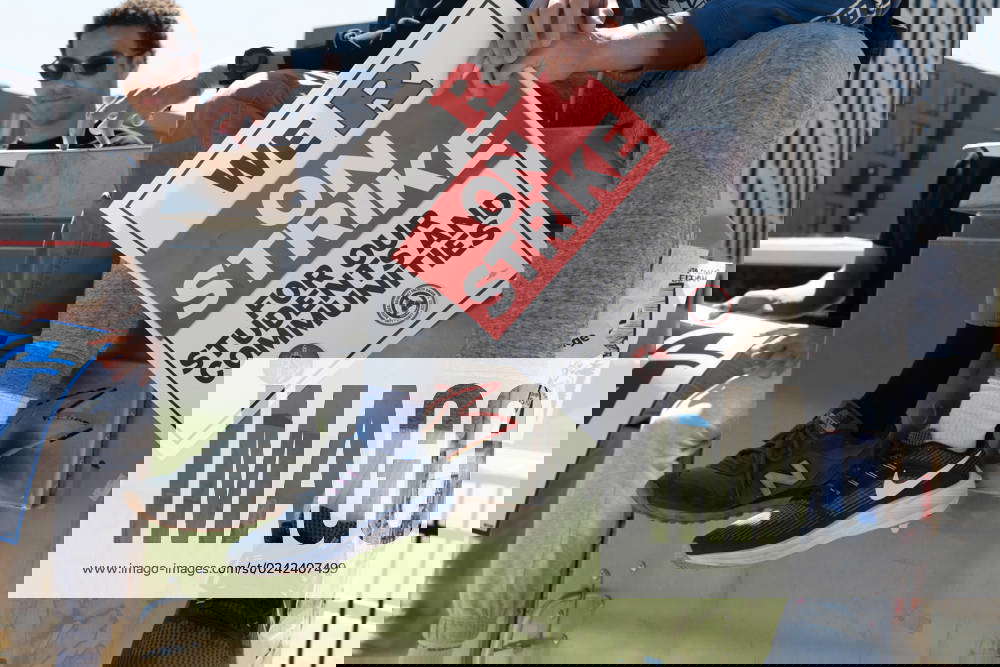 April 11, 2023 Picketers and demonstrators appear on the picket line during the Rutgers University