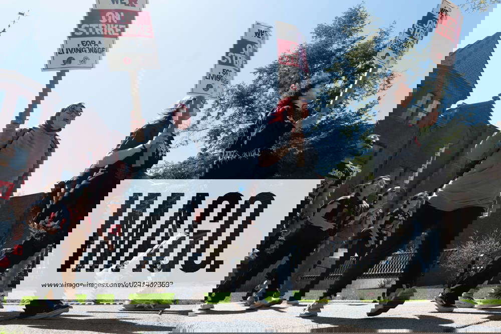 April 11, 2023 Picketers and demonstrators appear on the picket line during the Rutgers University