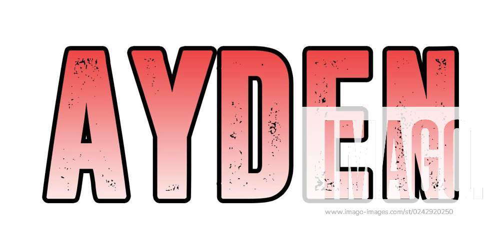 Pink name Ayden on white, Pink name Ayden on white, Pink name Ayden on ...