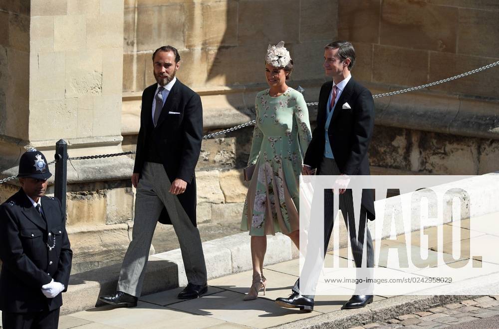 James Middleton (left), Pippa Middleton and her husband James Matthews ...