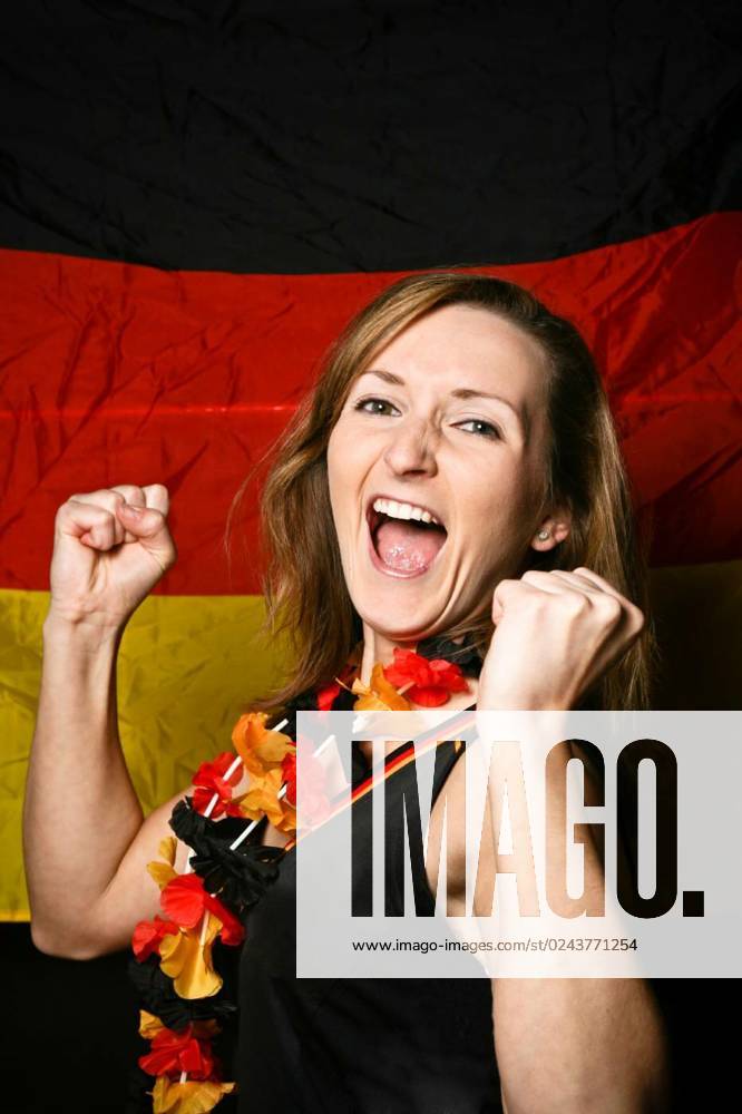 Football fan, model released, Symbolfoto