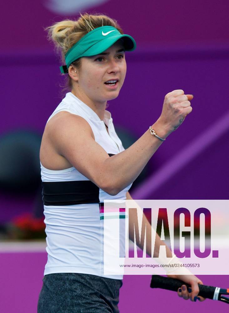 (190215) -- DOHA, Feb. 15, 2019 (Xinhua) -- Elina Svitolina of Ukraine ...