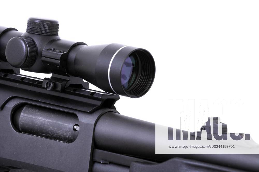 Shotgun with a rifle scope