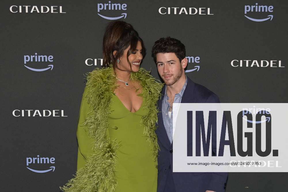 Nick Jonas Supports Wife Priyanka Chopra at 'Citadel' Rome