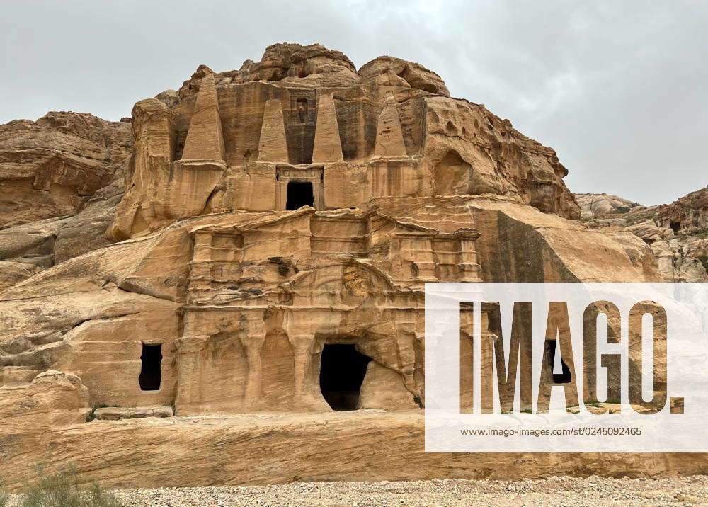 Jordan, Petra, 20 03 2023 Petra ruins photo The obelisk tomb and the ...