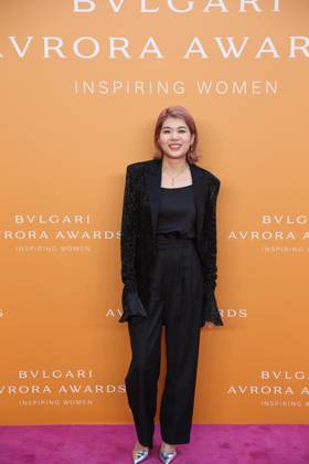 BEIJING, CHINA - APRIL 26: Stand-up comedian Yang Li attends Bvlgari ...