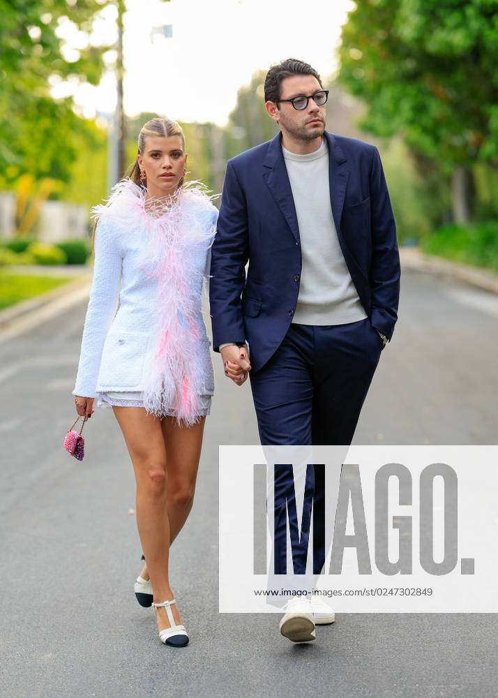 Sofia Richie Grainge and Elliot Grainge are seen going to a Chanel event in  Los Angeles