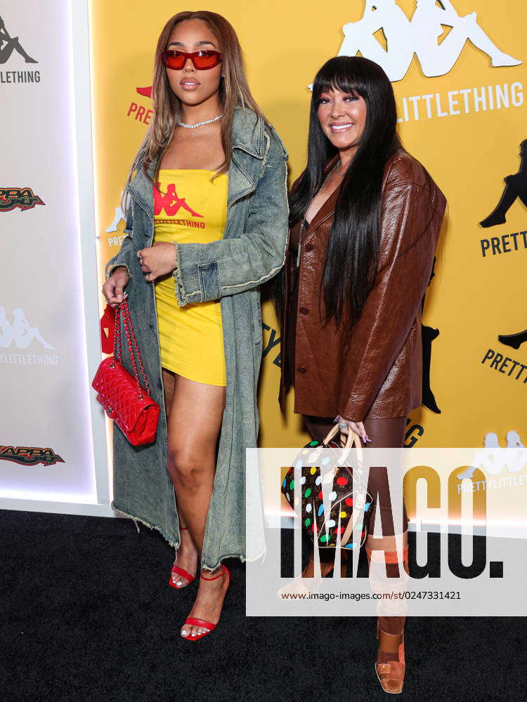 Prettylittlething X Kappa Launch Party Jordyn Woods And Mother Elizabeth Woods Arrive At The