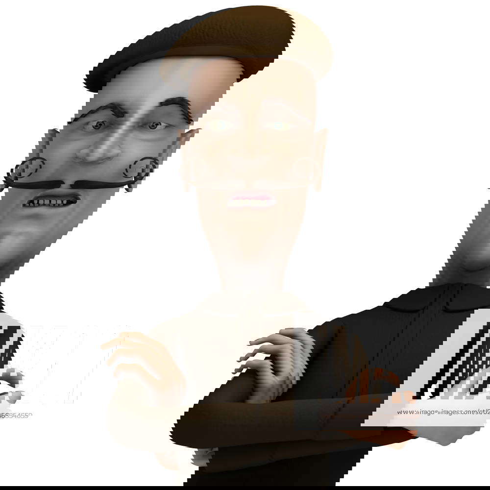 school-teacher-express-sore-emotion-on-white-background