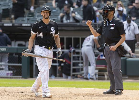 This is a 2023 photo of Seby Zavala of the Chicago White Sox