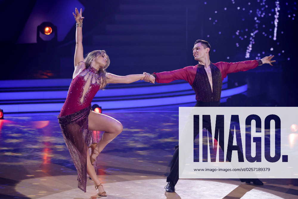 Actress Julia Beautx and dancer Zsolt Sandor Cseke in the final of the ...