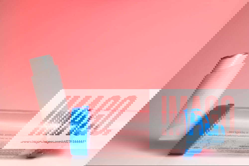 An asthma inhaler with an extension tube