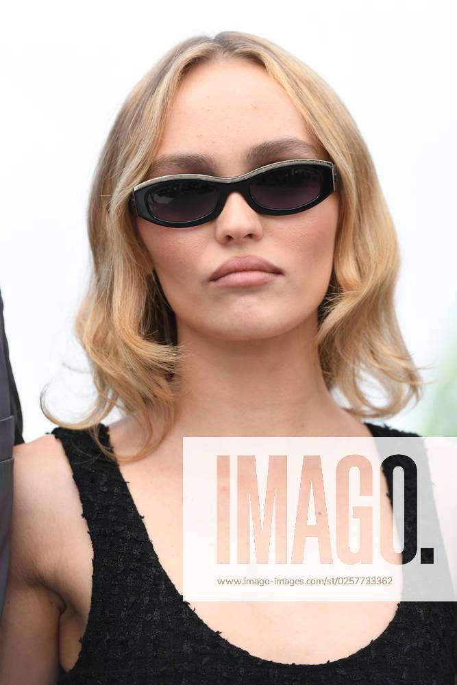 Lily-Rose Depp attends The Idol photocall during the 76th Cannes