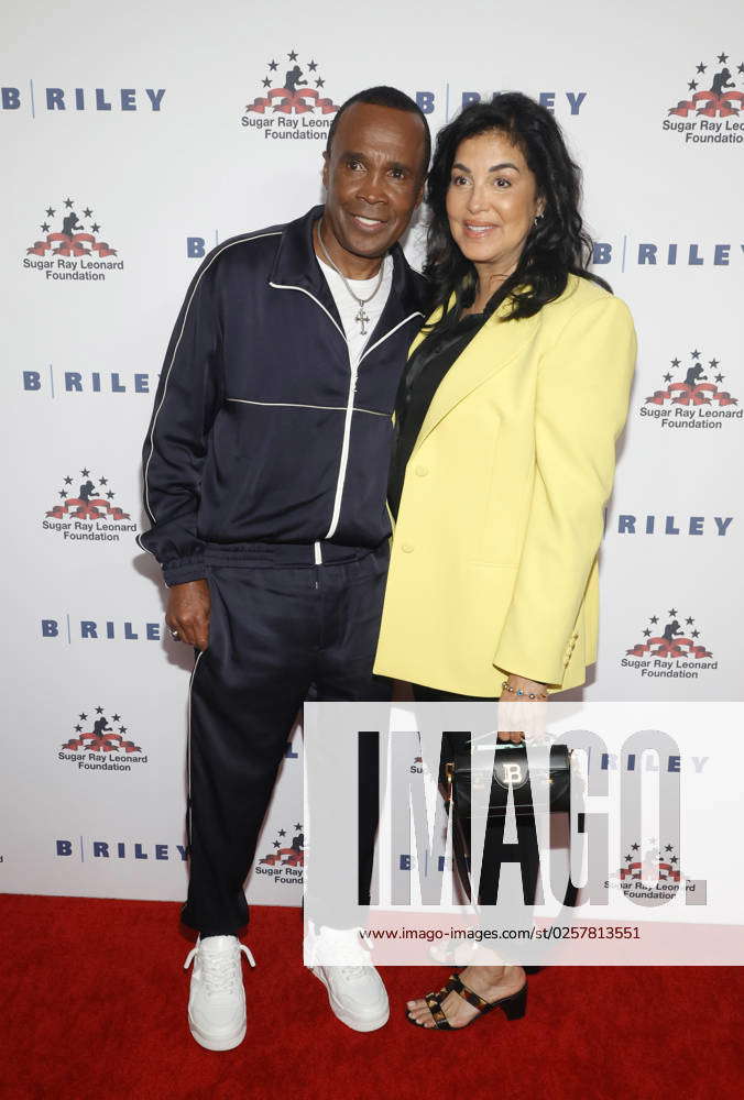 BEVERLY HILLS, CA - MAY 24: Sugar Ray Leonard and Bernadette Robi at ...