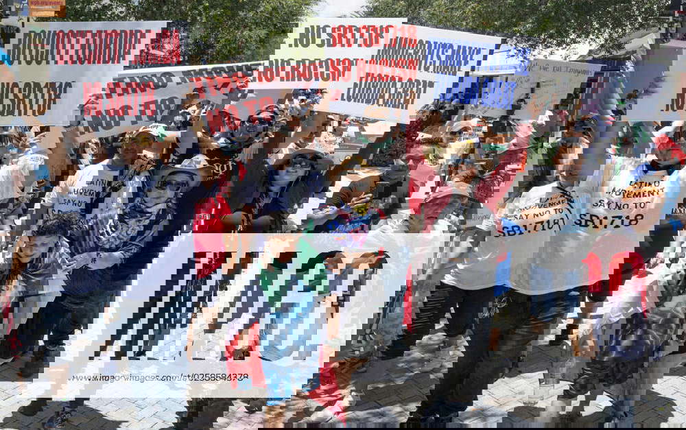News SB 1718 Immigration law protest June 1, 2023; West Palm Beach
