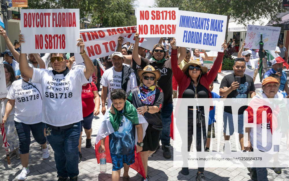 News SB 1718 Immigration law protest June 1, 2023; West Palm Beach