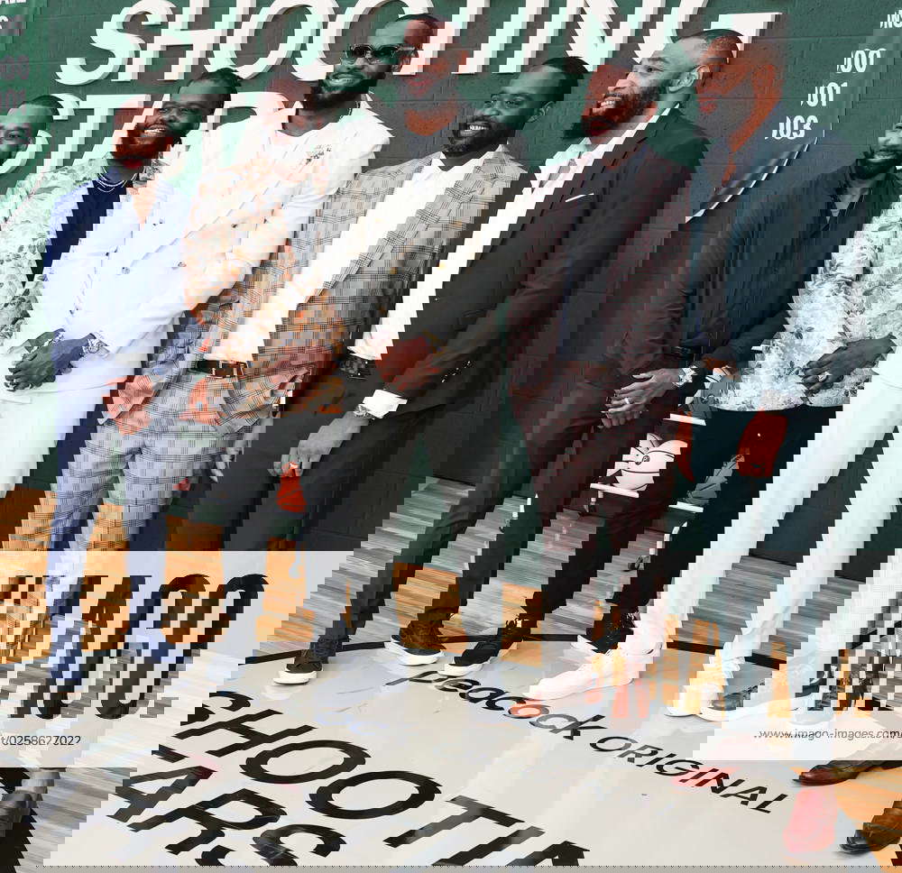 Los Angeles Premiere Of Peacock s Shooting Stars Dru Joyce III, Sian Cotton, LeBron James, Willie