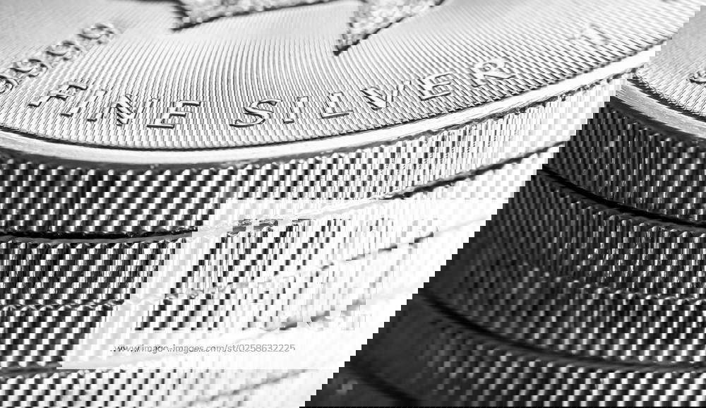 Illustrative Editorial image of Macro Close up of a 9999 Silver Cape