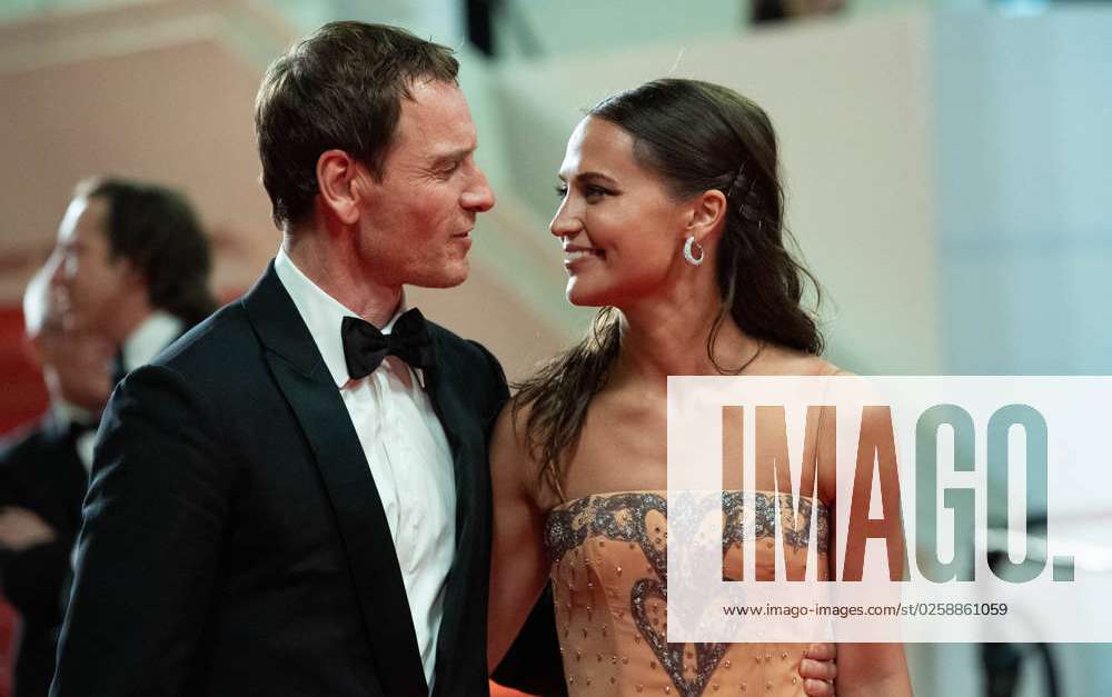 Cannes, France. 21st May, 2023. Alicia Vikander and Michael Fassbender  attending the Firebrand (Le Jeu De La Reine) Premiere as part of the 76th  Cannes Film Festival in Cannes, France on May