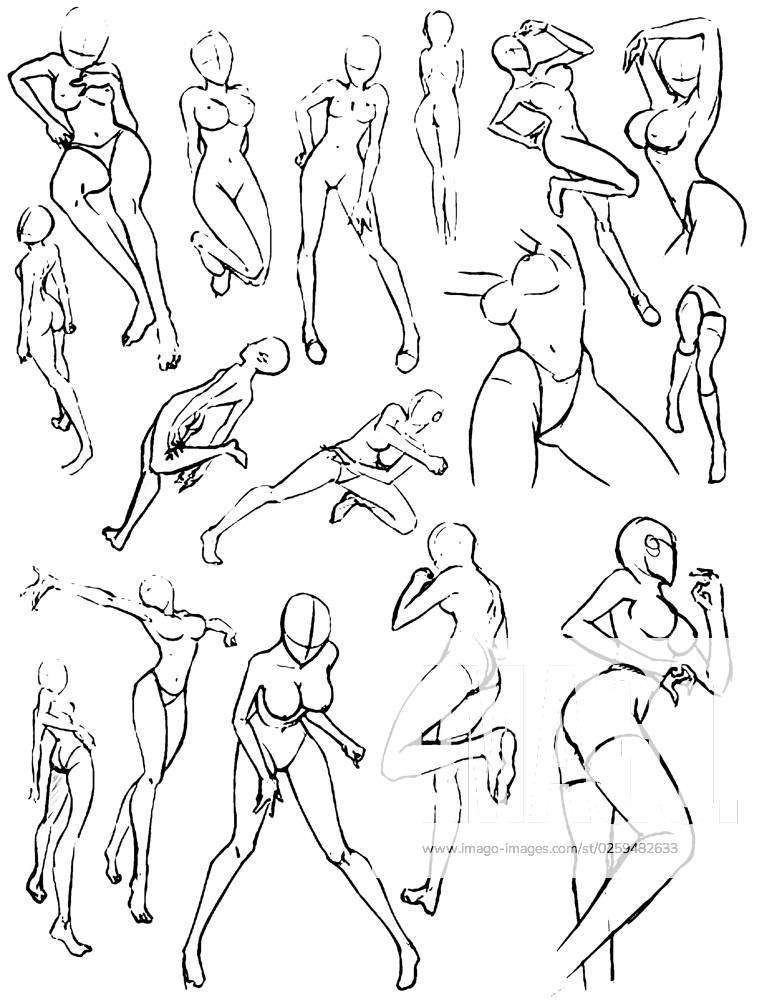 Tutorial_Female poses by ChioShin on DeviantArt
