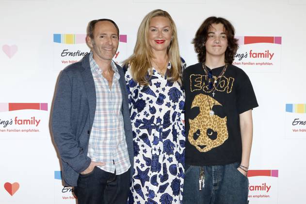 Elisabeth Roehm with husband Peter Glatzer and son Anthony at the ...