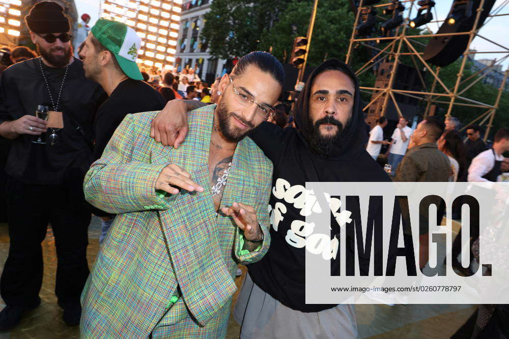 MFW - Louis Vuitton - Front Row Maluma attend the Louis Vuitton Spring  Summer 2024 fashion show duri