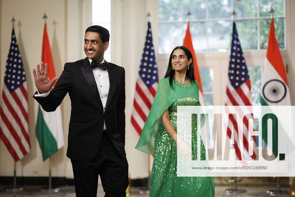 Representative Ro Khanna, A Democrat From California, Left, And Ritu 