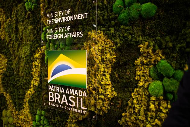 Illustrations of the COP26 - Glasgow Official Brazil stand at the COP26 ...