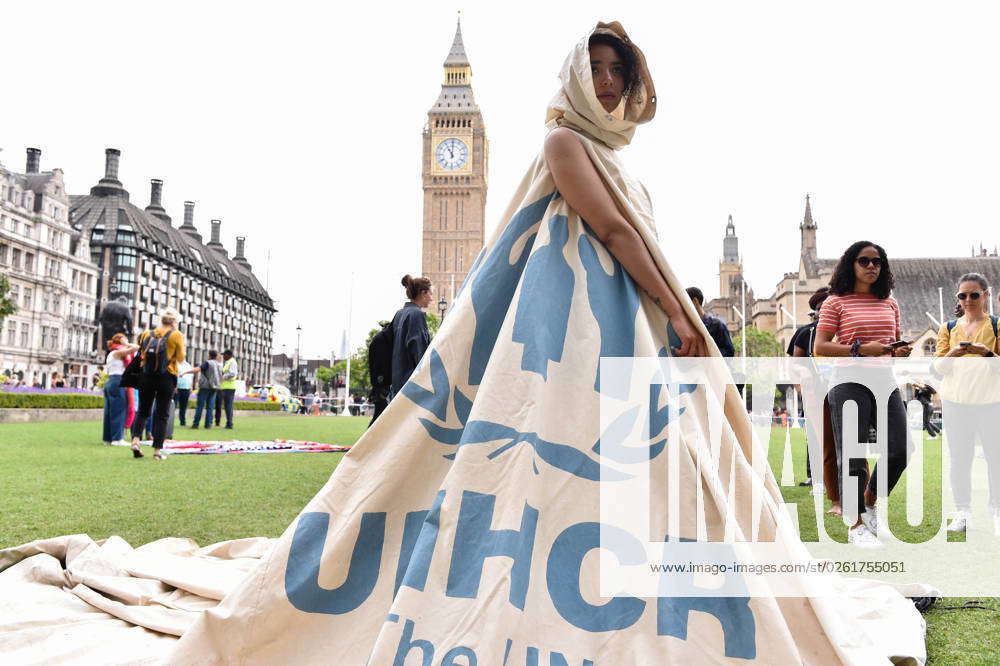 June 27, 2023, London, England, United Kingdom: The activist is wearing ...