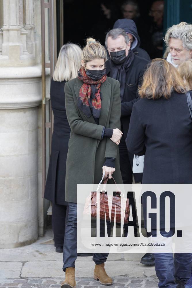 Gaspard Ulliel Funeral Paris Actress Alice Taglioni leaves Saint