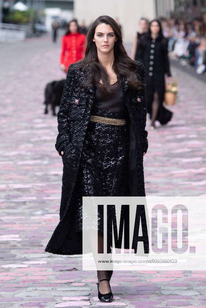 PFW - Chanel Runway Vittoria Ceretti walks the runway during the Chanel  Haute couture Fall Winter