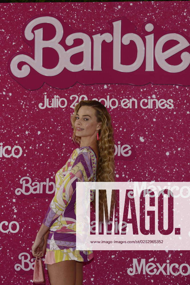 Barbie Film Photocall July 7, 2023, Mexico City, Mexico: Margot Robbie  poses for photos during