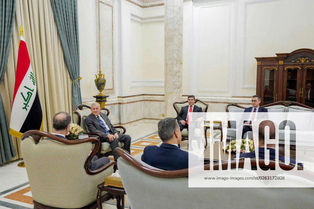 Jamal Rashid Iraqi President Abd al-Latif Jamal Rashid meets with the head of the ...