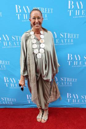 Donna Karan is seen arriving at the Bay Street Theater in Sag Harbor  Hamptons New York this evening. Bay Street Gala 2023 Honorees ( Sarah…