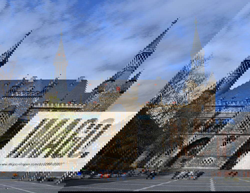 Historisches Rathaus in der Altstadt von Aachen, Nordrhein Westfalen