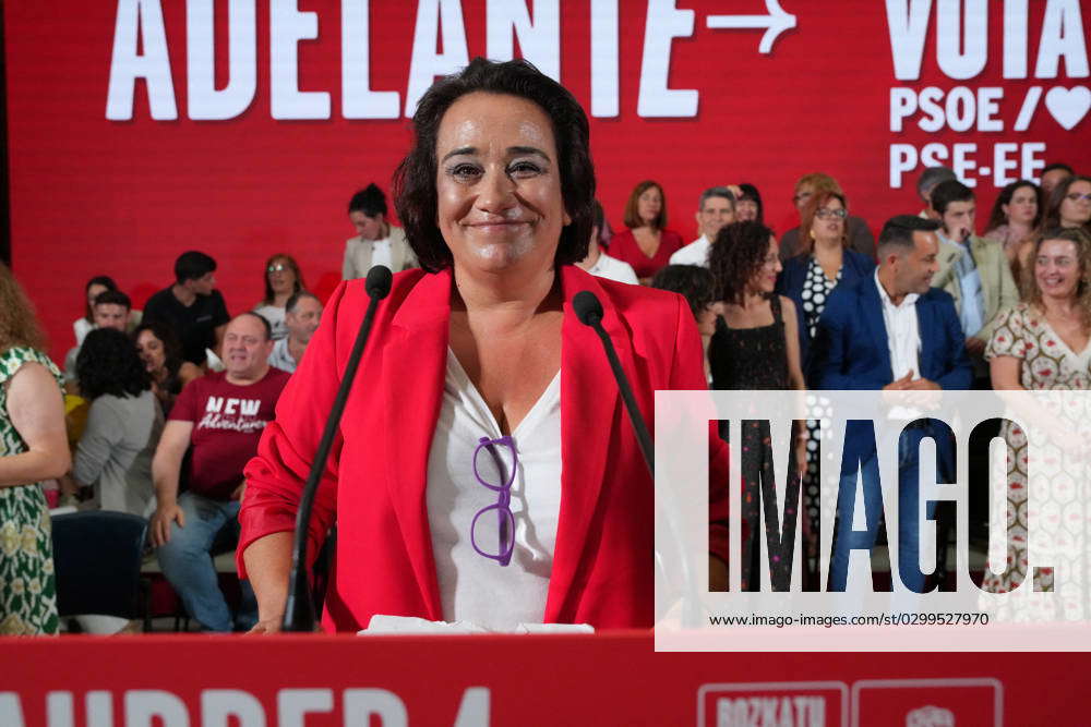 PSOE Campaign Rally - San Sebastian The head of the list of the Basque ...