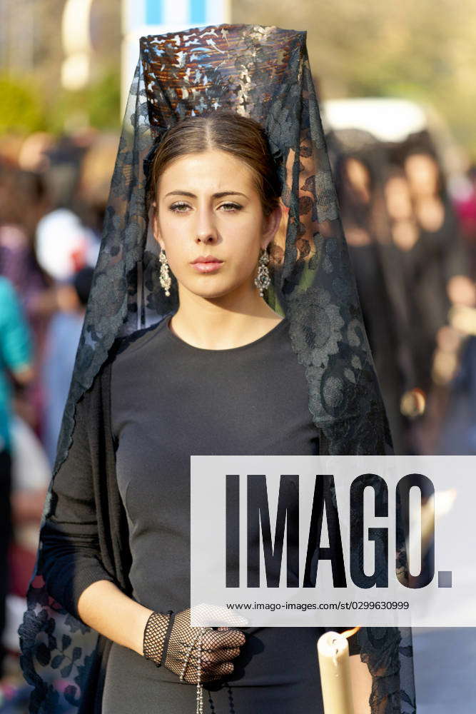 Andalusia Spain. Procession at the Semana Santa (Holy week) in Granada