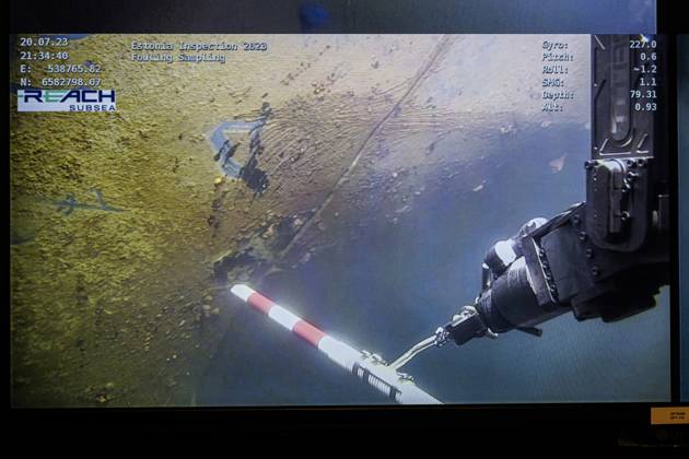 Kyst Work Class Rov ÖSTERSJÖN 20230720 Kystdesign, SUPPORTER, Work Class ROV with the tube ...