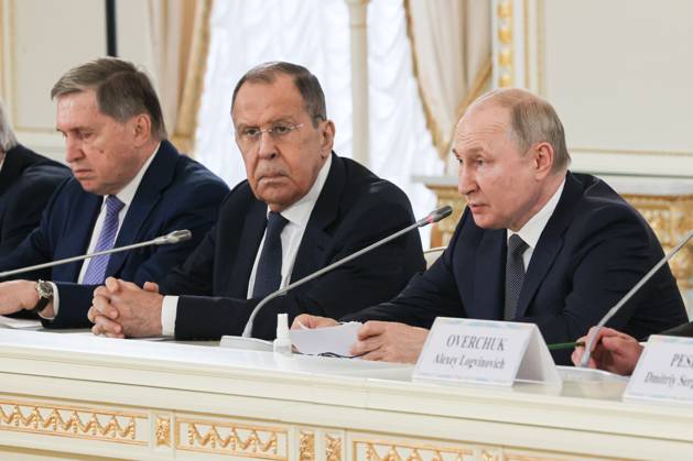 RUSSIA, ST PETERSBURG - JULY 23, 2023: Russia s President Vladimir ...