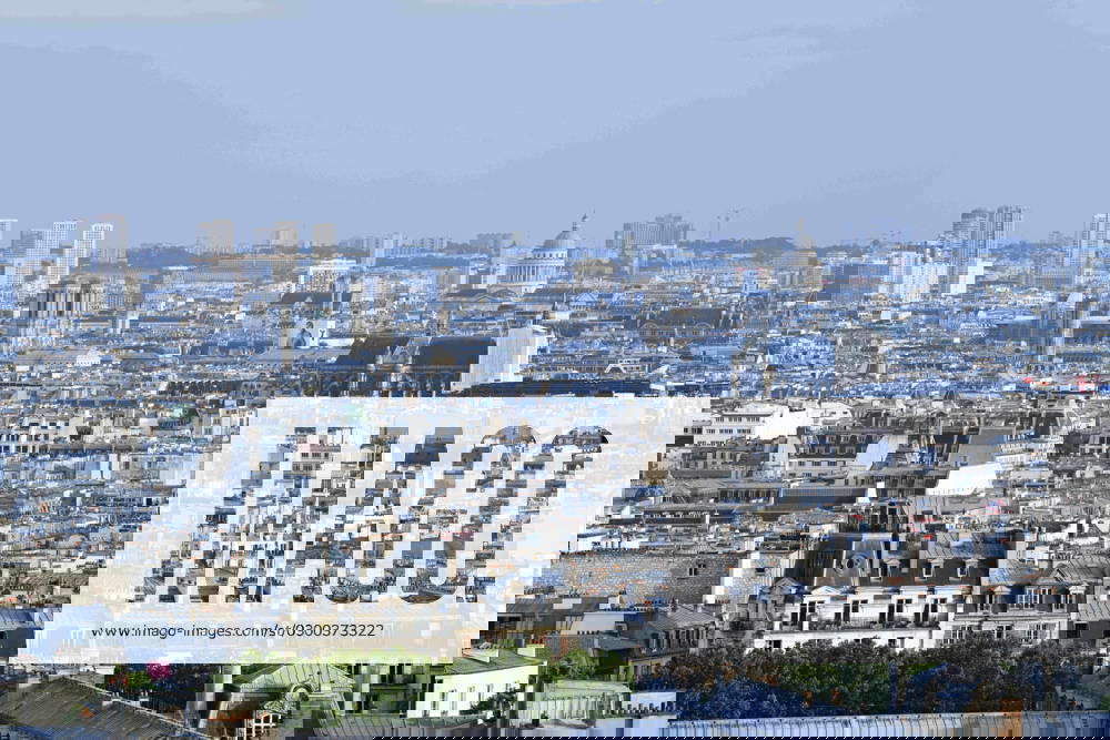 Illustration Real Estate Paris Panoramic view from Montmartre with