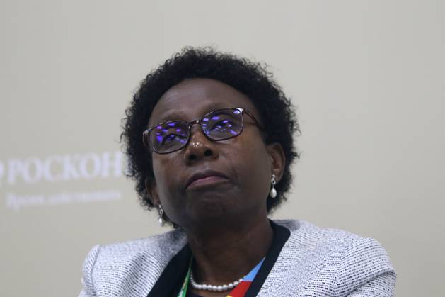 Jane Ruth Aceng, Minister of Health of the Republic of Uganda, attends ...