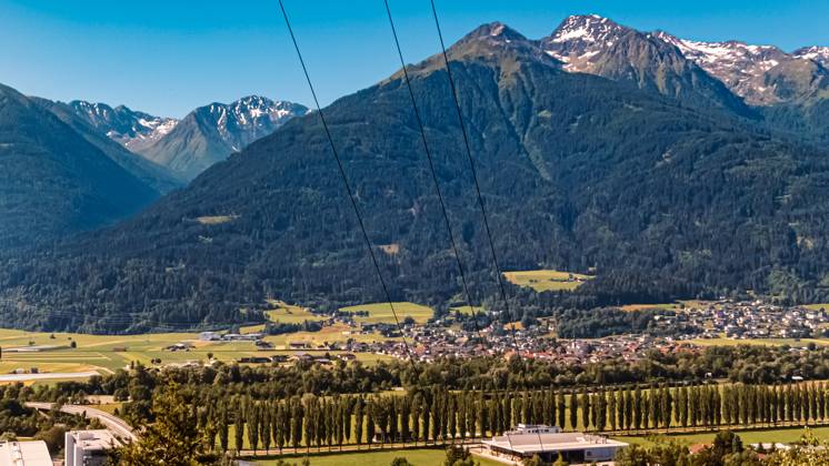 Alpine summer view near Telfs, Innsbruck, Tyrol, Austria Telfs - ak