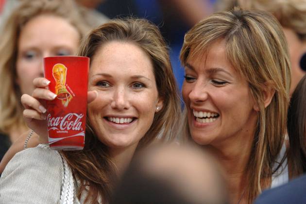 World Cup 2006 - Celebs and wags at France vs Spain Thierry Henry s wife  English model Nicole Merry