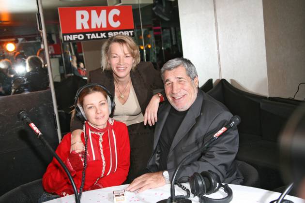 Lahaie - Brigitte Lahaie celebrates her 1,000th talk show on RMC radio station in  Paris French humorist