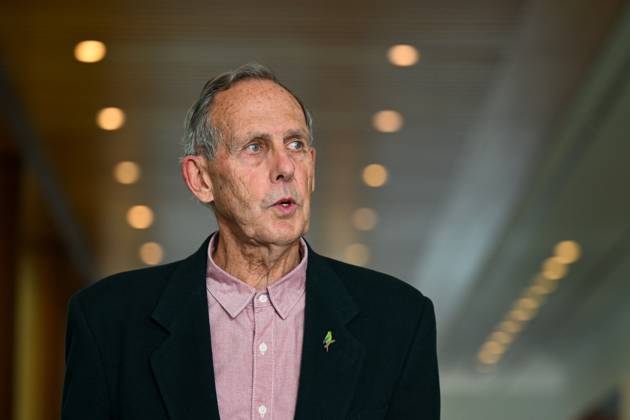 BOB BROWN PRESSER, Former leader of the Australian Greens Bob Brown ...