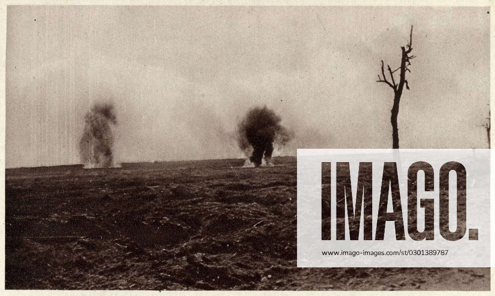 WW1 - Gas attacks near Canadian lines, October 1916 WW1 - Exploding gas ...