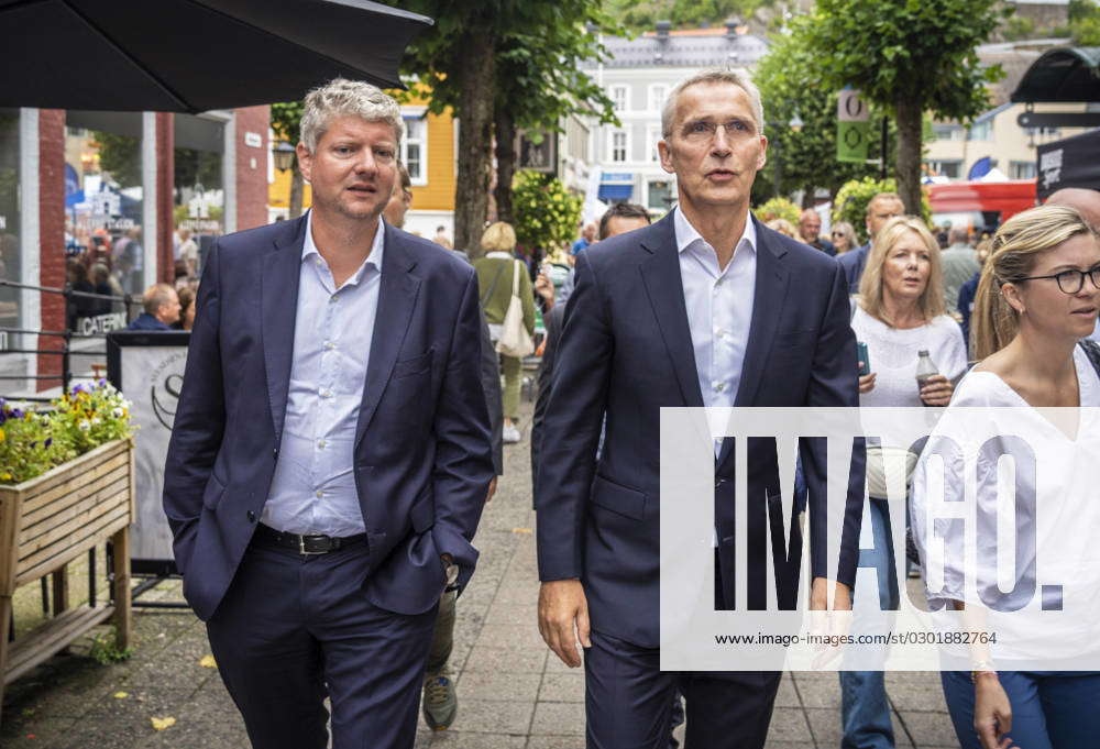 Arendalsuka 2023 Arendal 20230817. Nato-sjef Jens Stoltenberg besoker ...