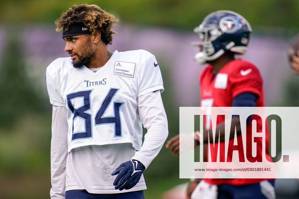 Tennessee Titans wide receiver Gavin Holmes (84) in action during